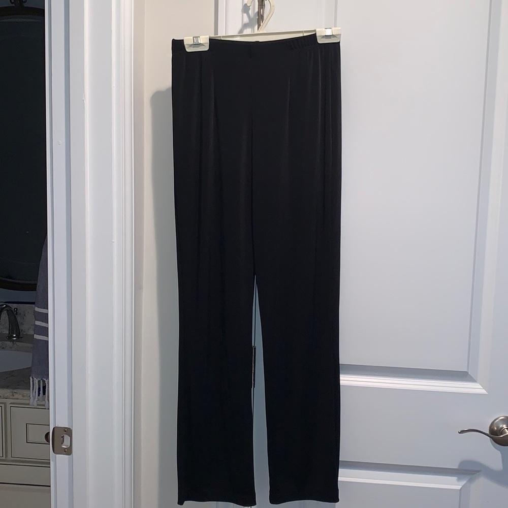 Black straight leg pants by Chico’s